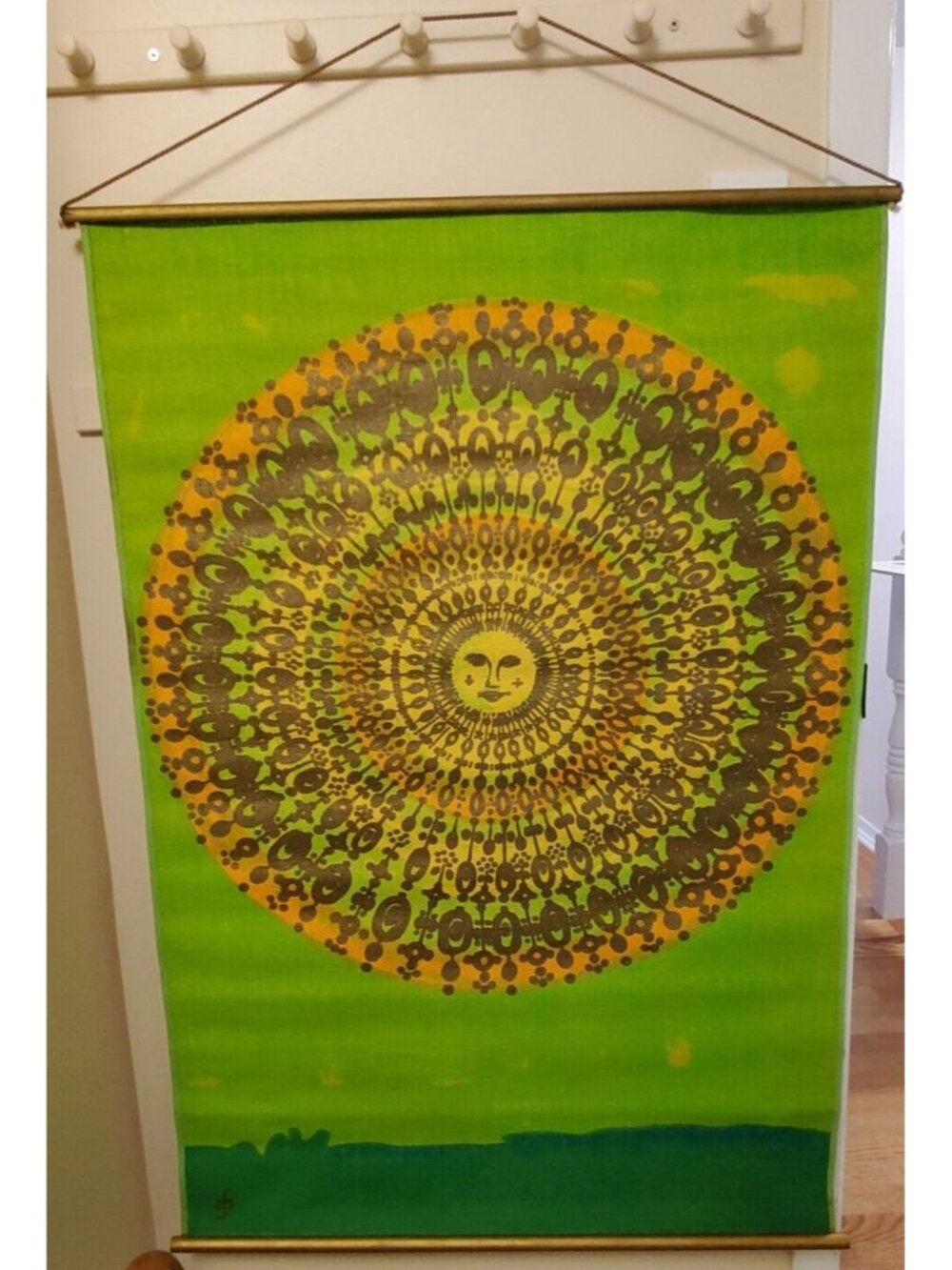 DANISH Graphic Art Wall Hanging TAPESTRY Hans Jürgen Schöbel SÖDAHL DESIGN 1968
